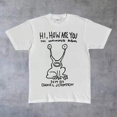 Daniel Johnston ダニエルジョンストン カート・コバーン NIRVANA  半袖Tシャツ  ホワイト BB087のサムネイル