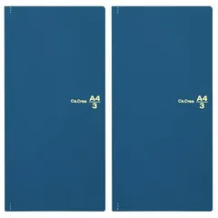 【新品】 プラス メモ帳 ノート カ.クリエ A4×1/3 プレミアムクロス マットネイビー 2冊入 NO-605GP 77-928 ×2 0