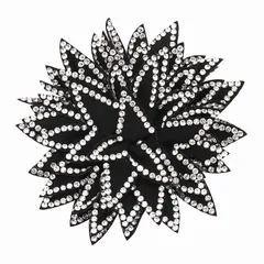 【新品】 PATIKIL フラワー ブローチ ピン 女性用 ラインストーン ローズ フラワー ブローチ 繊細 織物 フローラル コサージュ コサージュ ブローチ 女性用 ウェディング パーティー ダンス 贈り物 服飾 アクセサリー シルバー トーン 1