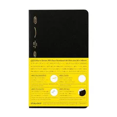【新品】 ニトムズ STALOGY ノート A6 スリム 方眼 365デイズノート ブラック SS1019 0のサムネイル