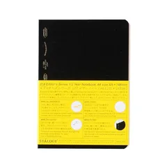 【新品】 ニトムズ STALOGY ノート A6 方眼 1/2イヤーノート ブラック S4115 0のサムネイル