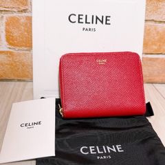 ✨Sランク✨ CELINE ミディアムジップウォレット グレインドカーフ