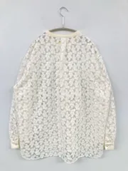 CPCM シーピーシーエム シャツ/ブラウス F アイボリー 花柄・ボタニカル柄 レース ミドル丈 長袖 ノーカラー