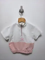 110 adidas キッズ 女の子 ノースリーブ ハーフパンツ ジャケット セット