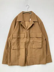 UNIQLO U ユニクロユー カバーオール L ブラウン コットン フードなし ボタン留め