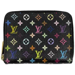 ルイ・ヴィトン Louis Vuitton ジッピー コインパース ラウンドジップ モノグラムマルチカラー ノワール(ブラック) M93740 レディース 【中古】