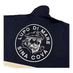 SINA COVA シナコバ 背中BIGロゴ ジップアップ セーリング ナイロン ジャケット サイズ LL /ネイビー×クリーム/メンズのサムネイル