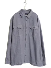 【お得なクーポン配布中!】 パタゴニア ロングスリーブ フィヨルド フランネル シャツ メンズ XXL / 古着 14年製 アウトドア 無地 ネルシャツ 長袖シャツ 大きいサイズ