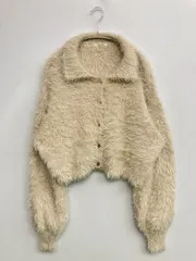 mily bilet カーディガン/ボレロ M ベージュ 無地 ショート丈 長袖