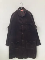 HOLDFAST その他アウター M ブラウン コーデュロイ 無地 ロング丈 フードなし ボタン留め