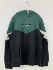 HOLLISTER ホリスター パーカー M グリーン ブランドロゴ 刺繍 プルオーバー 長袖