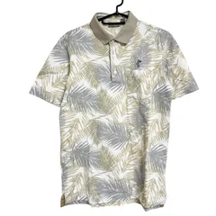 【美品】ASHWORTH アシュワース メンズ トップス ポロシャツ 半袖 リーフ柄 Mサイズ J3のサムネイル