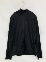 UNIQLO ユニクロ パーカー XL ブラック 無地 ジップアップ 長袖