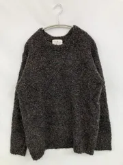 Sonny Label サニーレーベル ニット/セーター M グレー ウール・ニット 無地 ミドル丈 長袖 クルーネック(丸首)