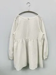 mily bilet シャツ/ブラウス M ホワイト 無地 リボン ミドル丈 長袖