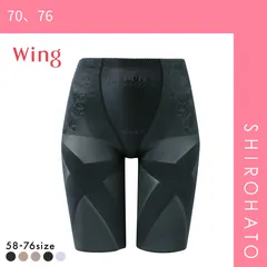 【メール便】【SHIROHATO公式】【正規品・新品】ワコール Wacoal ウイング Wing 気になるヒップ、歩いてアップ SLIMupPANTS HIP ガードル ロング クロス スリムアップパンツ(70、76)