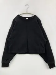 GAP ギャップ スウェット M ブラック コットン スウェット 無地 長袖