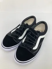 VANS バンズ スニーカー 23.5cm ブラック スエード キャンバス 無地 ブランドロゴ 面ファスナー ローカット