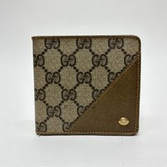 OLD GUCCI GGスプリーム PVC 折り財布 9210 - メルカリ