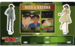 【中古】アクリルスタンド・アクリルパネル 服部平次＆遠山和葉 アクリルジオラマセット 「放送30周年記念 TVアニメ 名探偵コナン展」