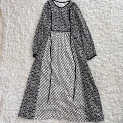 CRAFT クラフト　ワンピース　2024年　CRAFT STANDARD BOUTIQUE インド綿混ワンピース　エスニックブロックプリント　ロングワンピース