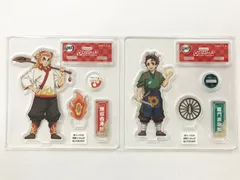 33.【未開封】煉獄杏寿郎 竈門炭治郎 アクリルフィギュア第2弾 鬼滅の刃×ピザーラ 2点セット ●◆