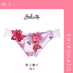 【メール便】【SHIROHATO公式】【正規品・新品】ワコール サルート 33グループ 33G ショーツ ML ハイレッグ Wacoal Salute PTJ733 26SSフェア(M、L)