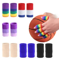 固定 に適した 指関節 ケア バレー バスケ 手指保護フィンガー アウトドア サポーター 男女兼用 指 左右兼用 10個セット (肌の色)