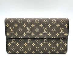 LOUIS VUITTON ポルトトレゾール インターナショナル モノグラムミニ モノグラムミニ ノワール レザー×キャンバス ブラック 三つ折り長財布 ゴールド M92445