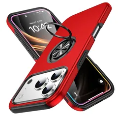 【新品】 GTUJWN iPhone 17 Pro Max 対応 ケース リング付き TPU 耐衝撃スマホケース マグネット式車載ホルダー スタンド機能 薄型 アイフォン17 プロ マックス 対応 カバー カメラ保護 衝撃吸収 指紋防止 黄変防止 ストラッ 0