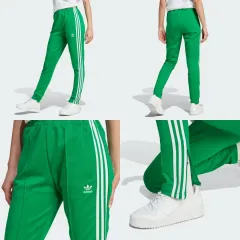 アディダス ウィメンズ SST Classic トラックパンツ IK6601 グリーン S サイズ