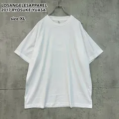 美品 LOS ANGELES APPAREL 2017 RYOSUKE YUASA ロサンゼルスアパレル2017 リョウスケユアサ 別注 コラボ プリント Tシャツ 半袖 カットソー トップス ホワイト 6.5oz ヘビーウェイト sizeXL ★ ■◆のサムネイル