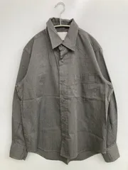 White Mountaineering シャツ/ブラウス S グレー コットン バックプリント ブランドロゴ ミドル丈 長袖 レギュラーカラー