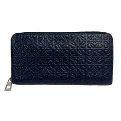 LOEWE ロエベ アナグラム 長財布 ネイビー ギャランティー付 