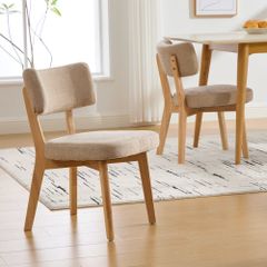 新品】2脚セット ラタン調 ダイニングチェア かごめ編み アウトレット