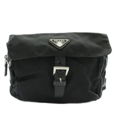 プラダ PRADA ショルダーバッグ ナイロン ロゴ 三角プレート 黒 ブラック /XZ ■OH ■GY99