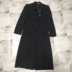 【美品】TOKYO SOIR 東京ソワール ワンピース ブラックフォーマル 9号 Мサイズ相当 ブラック 黒色 ジャケット 冠婚葬祭