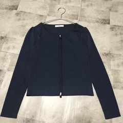 miu miu 長袖 トップス 42 ネイビ 美品 - メルカリ