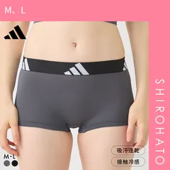 【メール便】【SHIROHATO公式】【正規品・新品】アディダス ハーフショーツ レディース adidas スポーツ ワークアウト 吸汗速乾 接触冷感(M、L)