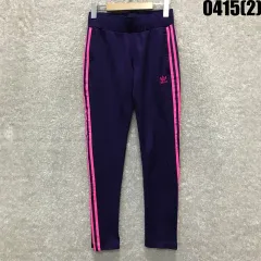 アディダス 3本線 トレーナー ズボン ネイビー/ピンク xs