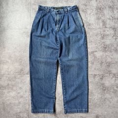 古着 90s ドッカーズ デニム ツータックスラックス ワイド ブルー usa製 古着 90s ドッカーズ デニム ツータックスラックス ワイド ブルー usa