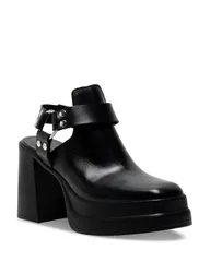 フリーピープル レディース シューズ ブーツ・レインブーツ Free People Womens Hybrid Harness Booties Black Leather ブラックのサムネイル