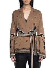 ザディグ エ ヴォルテール レディース アウター カーディガン ウール Zadig Voltaire Kala We Merino Wool Cardigan Daimのサムネイル