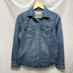 正規品/ウィメンズS ラルフローレン デニム サプライ ライトブルーデニムシャツ