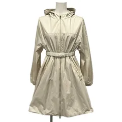 MONCLER(モンクレール) コート サイズ1 S レディース ALFIRK ベージュ 春・秋物/ジップアップ/ウエストゴム