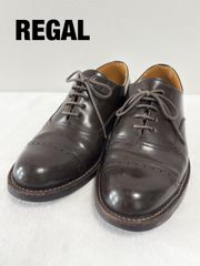 極美品】REGAL 05JR ストレートチップ ブラウン 27cm - メルカリ
