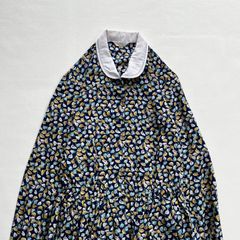 本場大島紬 白大島 ピンタック ロングワンピース - メルカリ
