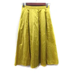 エージーバイアクアガール AG by aquagirl フレアスカート ロング S 黄色 イエロー /YI