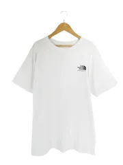 ザノースフェイス THE NORTH FACE NT32040 Tシャツ クルーネック 半袖 ロゴ サイズXL 白 QQQ