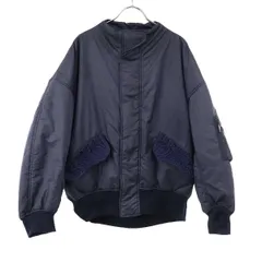 mame kurogouchi マメ クロゴウチ 25SS Cording Embroidery Collarless Flight Jacket フライトジャケット MM25SS-JK011 ネイビー 2のサムネイル